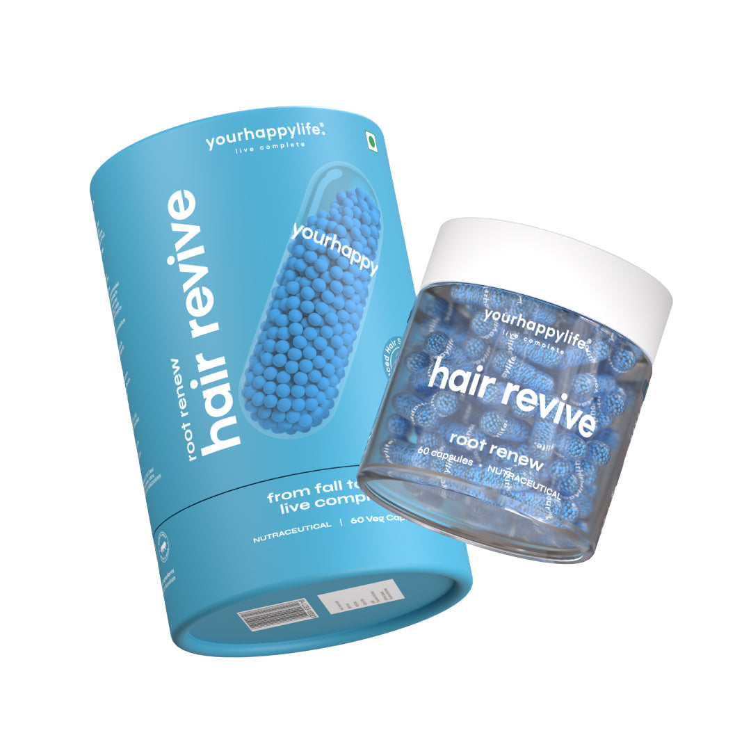 YourHappy Hair with Patented Keranat, Biotin, DHT Blocking Blend and Essential Hair Growth Nutrients