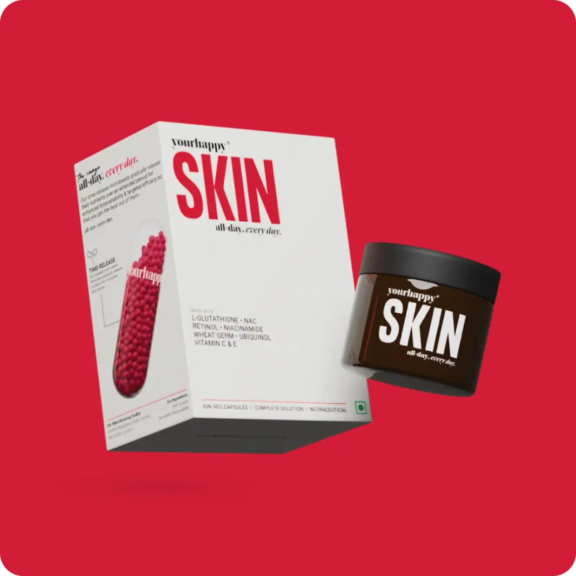 YourHappy Skin with L-Glutathione, Niacinamide, Retinol, Vitamins C & E