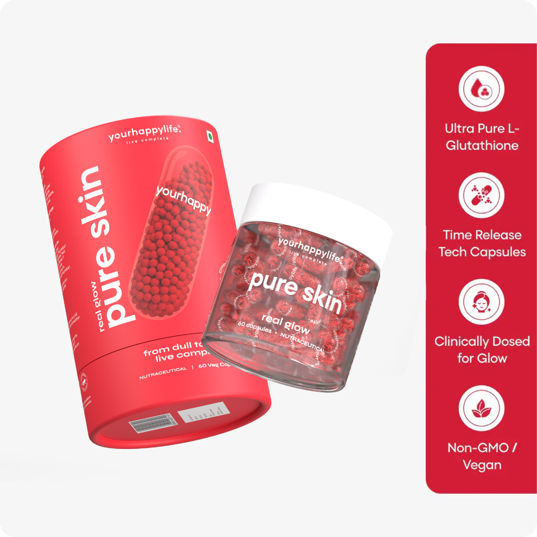 YourHappy Skin with L-Glutathione, Niacinamide, Retinol, Vitamins C & E