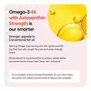 Omega 3 Fish Oil with Astaxanthin | Triglyceride Form | 1650mg 4X Strength