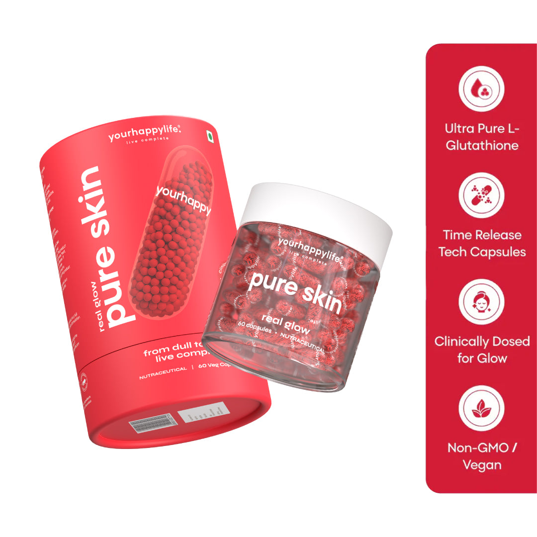 YourHappy Skin with L-Glutathione, Niacinamide, Retinol, Vitamins C & E