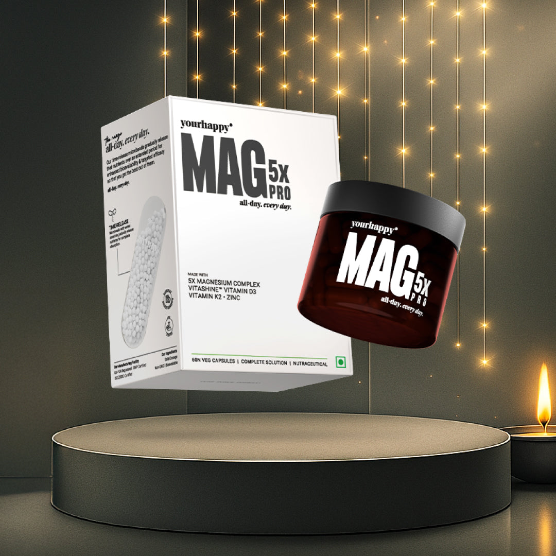 Mag5x Pro | Five Magnesium Complex with Vitamin D3, K2 & Zinc | 330 MG Elemental Magnesium
