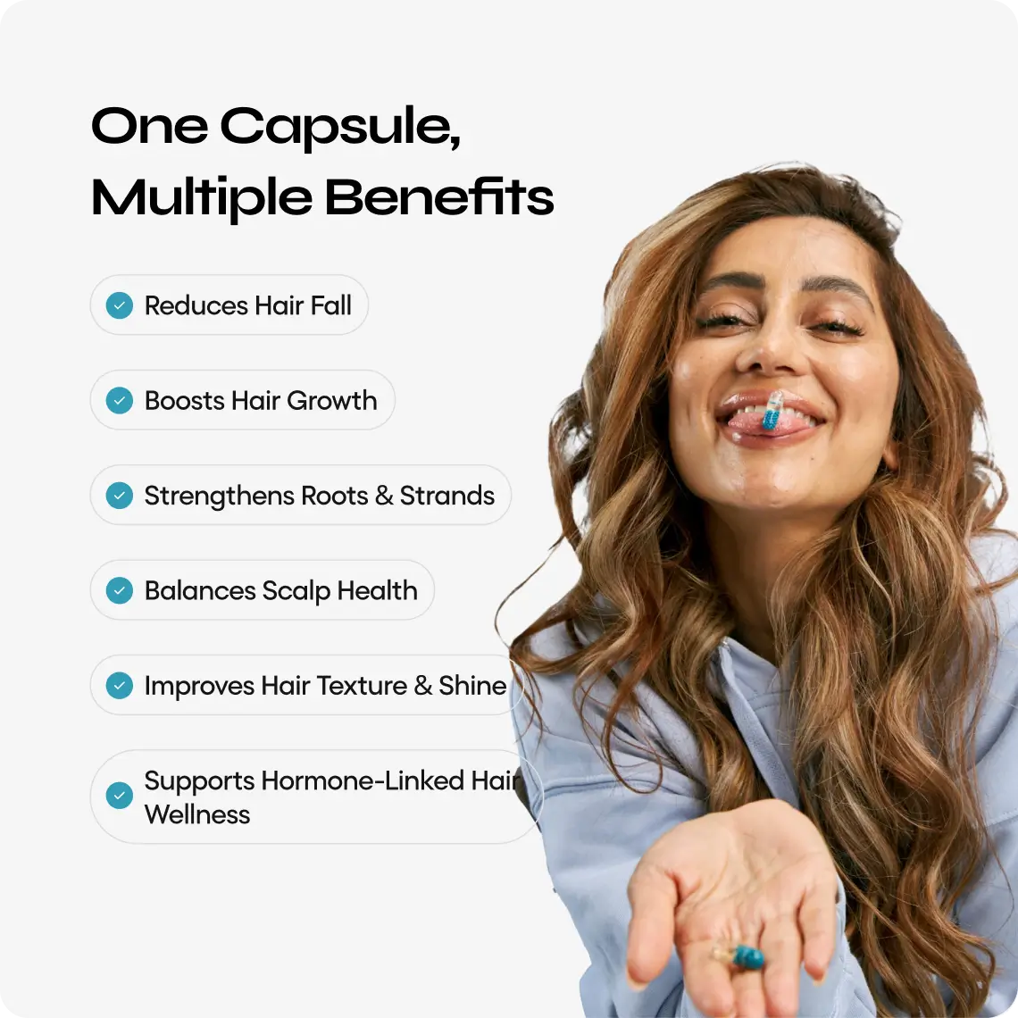 YourHappy Hair with Patented Keranat, Biotin, DHT Blocking Blend and Essential Hair Growth Nutrients