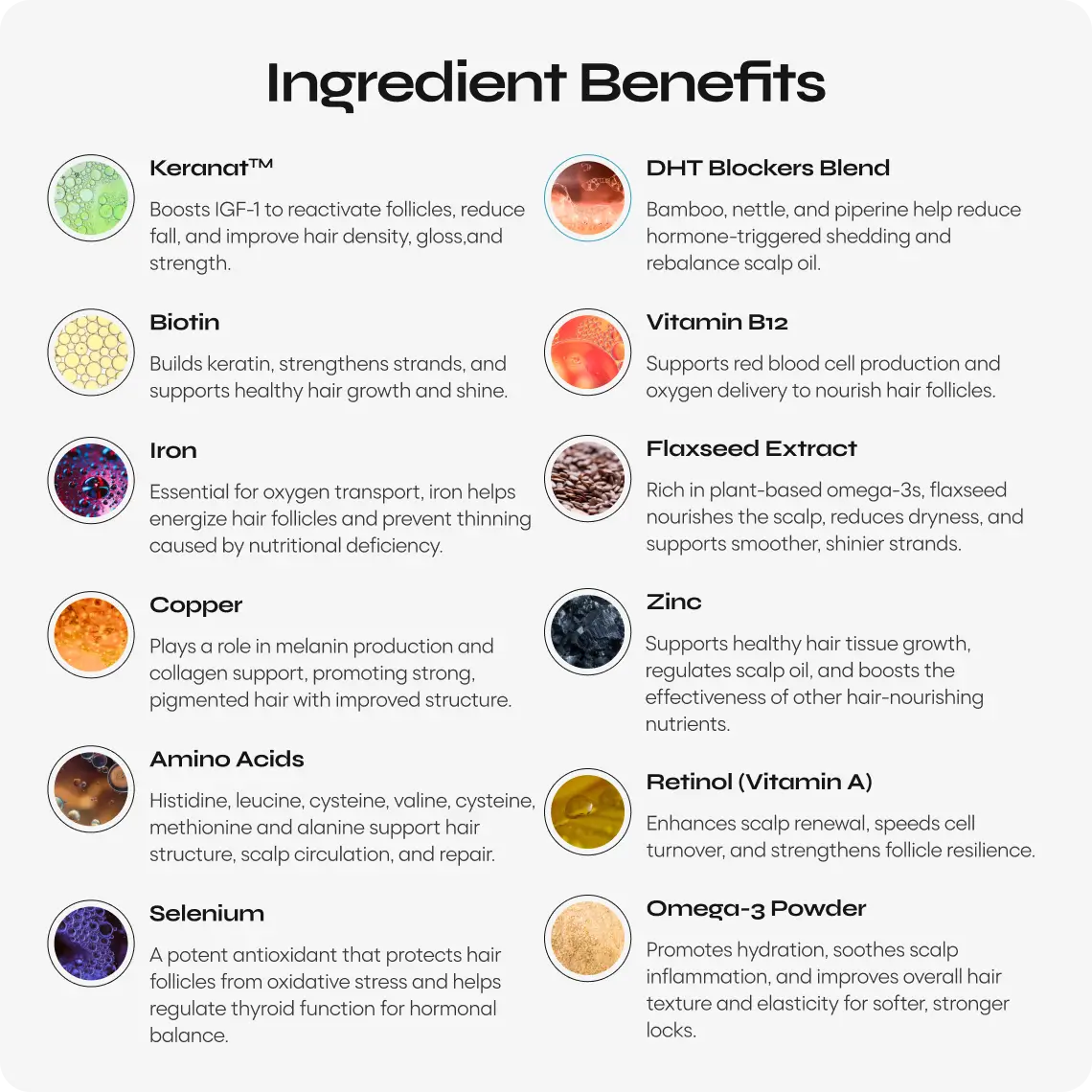 YourHappy Hair with Patented Keranat, Biotin, DHT Blocking Blend and Essential Hair Growth Nutrients