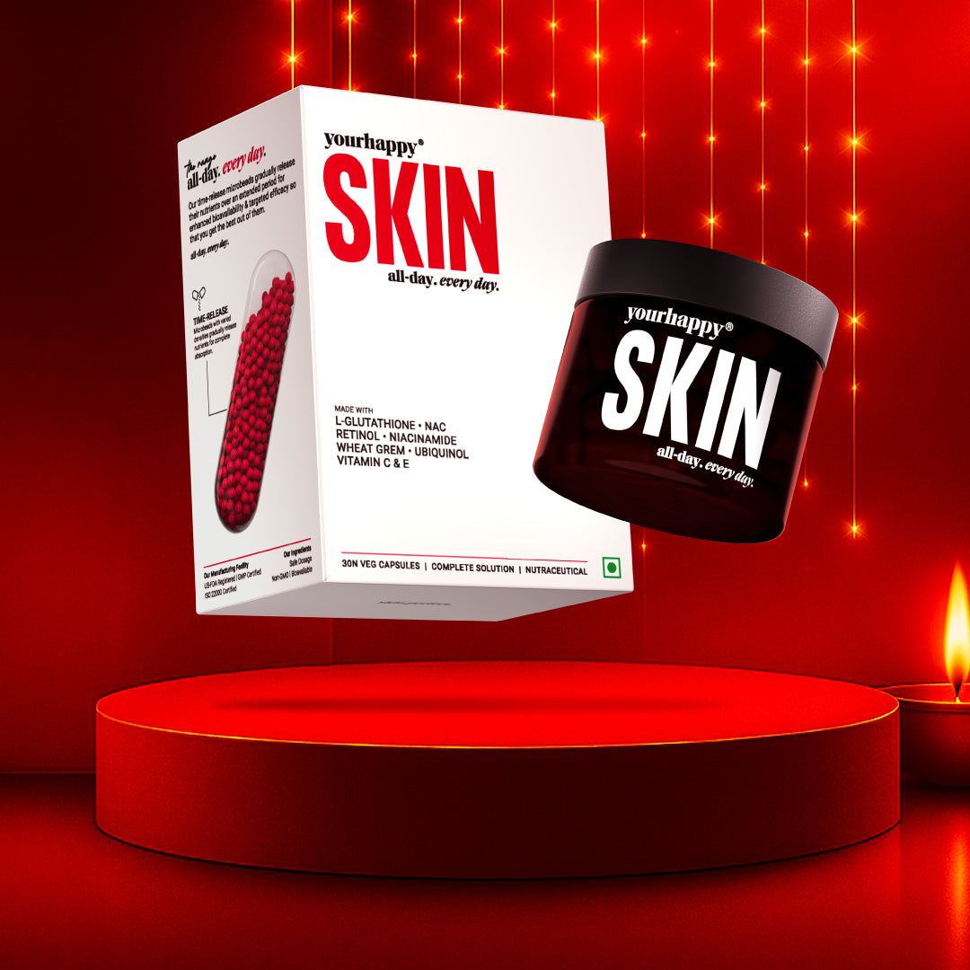 YourHappy Skin with L-Glutathione, Niacinamide, Retinol, Vitamins C & E